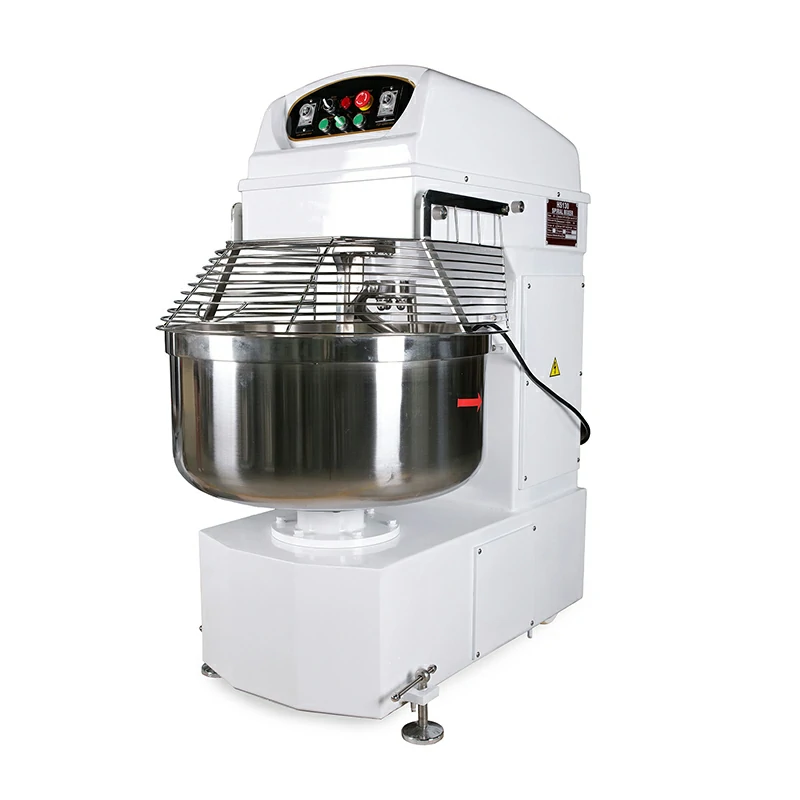 Dual-Motor Commercial Dough Mixer – Stainless Steel, Two Speeds with Reverse, Pure Copper Motor, Industrial Grade